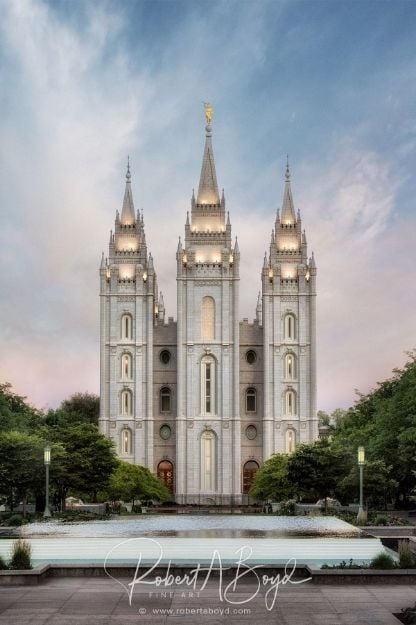 Picture of Salt Lake Temple - Temple Lights
