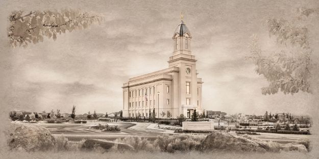 Picture of Cedar City Temple - Time and All Eternity (light series)