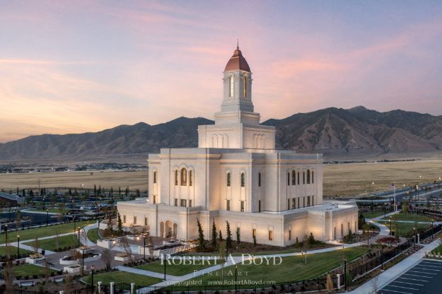 Deseret Peak Temple - Summer Sunset